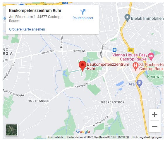 Google Maps Baukompetenzzentrum Ruhr